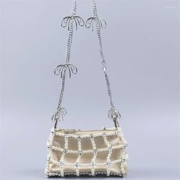 Shoulder Bags Pearl Messenger For Women Fashion Designer Girls Handbags Wallets Style Lady Crystal Crossbody Purse