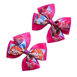 Jewelry Barbie Bow Exquisite Children's Card 5.5-inch Fabric Girl Headflower Hair Ornament