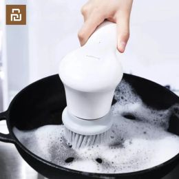 Control Newest YouPin Ipx7 Wireless Handheld Electric Cleaner Scrubber Cleaning Brush Tool Rechargeable For Car Home Kicthen Car Washer