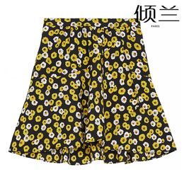 Skirts PATADS French TK Home Spring/Summer OL Commuter Versatile Retro Flower Print Women's Halfskirt