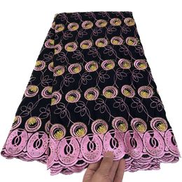 Fabric 2024 Premium Quality 5 Yards African Style Swiss Voile Lace Cotton Newest Design Ladies Banquet Dress Yq-3501 Drop Delivery App Ot3Q2