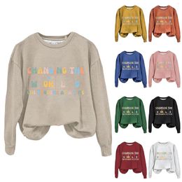Women's Hoodies Hoodie Changing The World One Phoneme At A Time Christmas Funny Cotton Women Colour Long Sleeve Fashion Shirt