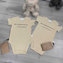 Fashion toddler jumpsuits Short sleeve infant Crawling suit kids designer clothes Size 59-90 CM Bear pattern print newborn bodysuit 24Mar