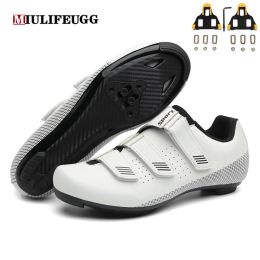 Boots Miulife Flat Shoes Mtb Speed Route Cycling Sneakers Clits Men Sports Road Dirt Bike Racing Women Bicycle Spd Cleat Footwear