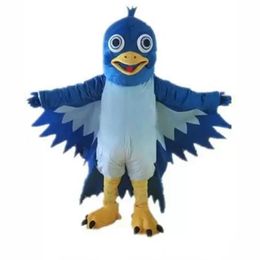 2024 Super Cute Blue Bird mascot costumes halloween dog mascot character holiday Head fancy party costume adult size birthday