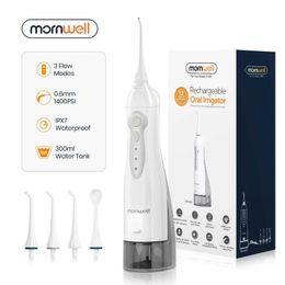 Oral Irrigators Mornwell D52 Oral Rinser USB Charging Sink Portable Dental Sink 300ML Water Tank Waterproof Teeth Cleaner J240318