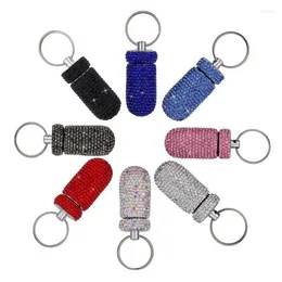 Storage Bottles Car Box Bottle Bling Organizer Automobile Accessories For Interior / Hanging With Key Ring 2024 Fashion