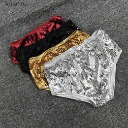 Women's Shorts Glossy Sequin Gold Womens Sexy Party Club Shorts Lady Dance Glitter Slim Bottoms Chic Plus Size Short PantsC243128