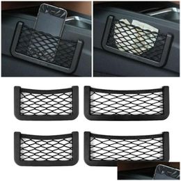 Car Organizer Nylon Storage Net Practical Replacement Seat Back Accessories Drop Delivery Mobiles Motorcycles Interior Stowing Tidyin Dhhat