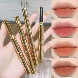 Gouline Pen Full Color Matte Automatic Rotating Lip Liner Lip Makeup Lipstick Pen Delicate Texture 18g Lip Liner Beauty Makeup 240315