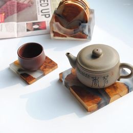 Party Decoration 1PCS Pot Holder Arrival Resinwood Kitchen Tea Cup Coater Table Supplyment