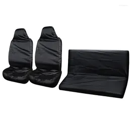 Car Seat Covers 2024 Waterproof Cover For Front / Back Universal Auto Reusable Cushion Protector Black
