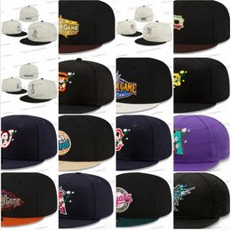 2024 Mens Baseball Fitted Hats Black Atlanta peachtree Sport Full Closed Designer Caps sakura Angeles baseball cap Chapeau Stitched Pached on side Jan30-016
