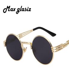 men brand vintage round sun glasses 2020 New silver gold metal mirror small round sunglasses women cheap high quality UV4009055360