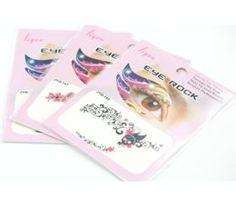 Temporary Eye Tattoo Eyes Sticker Eye Liner Sticker Shadow 50 pcslot Mix Tatto Safe nontoxic6442600