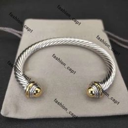 David Yurma Bracelet DY Bracelet Designer Cable Bracelet Fashion Jewellery for Women Men Gold Silver Pearl Head Cross Bangle Bracelet Dy Jewellery Man Christmas Gift 961