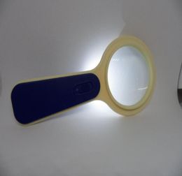 Highquality 80mm x10 LED flash handheld magnifier loupes Jewellery magnifying reading glasses for newspape 4095895