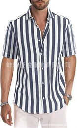 Men's Casual Shirts Street Casual Designer Short Sleeved Shirt Size S-5XL Hawaiiand Summer Loose Oversized Top