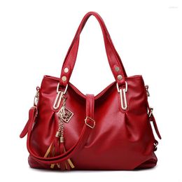 Shoulder Bags Women's Bag 2024 Soft Leather Large Capacity Handbag European And American Fashion Single Messenger Women