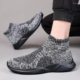 Walking Shoes Men Sneakers Summer High Top Mesh Comfortable Gym Jogging Male Footwear Sports For