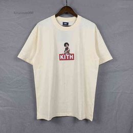 Mens Kith T-shirts Kiss Joint Memorial Rap Singer Childrens Explosive Head Round Neck Short Sleeve and Womens T-shirt 9xpe 2