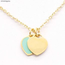 V889 Pendant Women Heart Luxury Designer Jewellery Love Necklace Engagement Wedding Gift Diamond Christmas Valentines Day 18k Gold Plated Stainless Steel Neckl