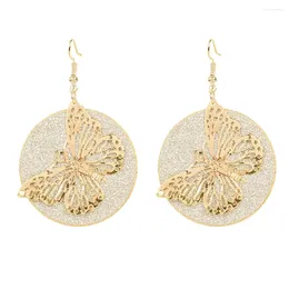 Dangle Earrings Simple Fashion For Women Female Gold Colour Butterfly Trendy Vintage Multi-Layer Earring