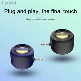 Portable Speakers Portable Mini Speaker Universal 3.5mm Jack Cute Professional Sound Box TypeC Plug in Mobile Phone Amplifier External Wired Home 24318