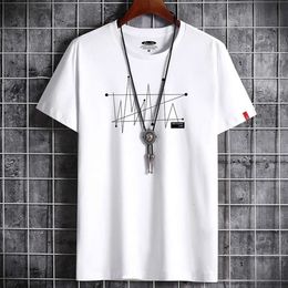 Short Sleeved Round Neck, Spring and Autumn Student T-shirt, Casual Men's Clothing, Inner Layer, Bottom Layer Shirt