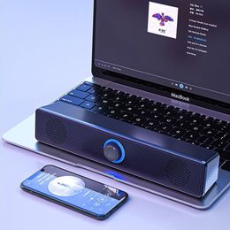 Computer Speakers for Desktop Monitor, PC Speakers with Knob Control, Bluetooth Connect,Touch Colourful Lights, USB Powered for Computer, PC, Laptop, Tablet, Phone