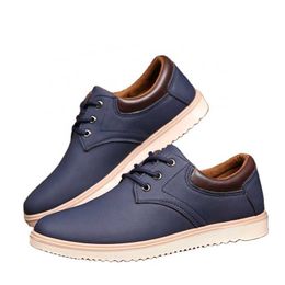 HBP Non-Brand 2024 STNM Work waterproof non-slip big head leather shoes Mens work Casual mens spring fashion shoes