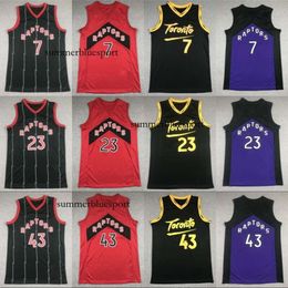 Raptors 21 Urban Reward Versionen 7 23 43 # Gesticktes Basketballtrikot