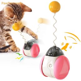 PawPartner Cat Interactive Toys Funny Ball Teaser Self-Playing Tumbler Games Scratch-Resistance Catching Kitten Accessories 240315