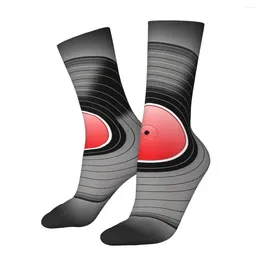 Men's Socks Retro Vinyl Record Music Men Women Outdoor Novelty Spring Summer Autumn Winter Stockings Gift