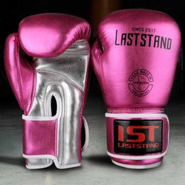 Protective Gear LASTSTAND 8-12 OZ Wholesale Muay Thai Microfiber Leather Boxing Gloves Adult Women Men MMA Gym Training Boxing Gloves Equipments yq240318