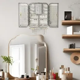 Decorative Plates Jewellery Wall Mount Organiser Rack Display No Punching Clear Storage Transparent Mounted Necklace