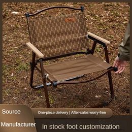 Camp Furniture Outdoor Camping Folding Chair Ultra Lightweight Portable Beach Fishing Bench Leisure Kmit