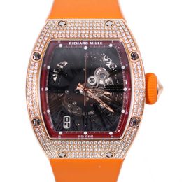 Mens Watch Designer Watch Luxury Brand RM023 Automatic Mechanical Rose Gold high quality
