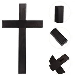 Party Decoration Cross Solid Wood Decorate Delicate Wooden Crafts Pendant Hanging Ornament Christian