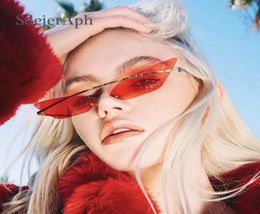 Punk Sexy Cat Eye Women Sunglasses Fashion Mirror Lens Cateye Triangle Frame Men Ladies Sun Glasses Shades Eyewear UV4006351450