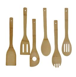 Bamboo Spatula Non-Stick Pan Suit Special Bamboo Shovel Bamboo Spatula Soup Spoon Cooking Long Handle Kitchenware