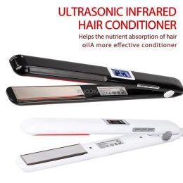Irons Ultrasonic Infrared Hair Care Iron Recovers The Damaged Hair LCD Display Hair Treatment Styler Cold Iron Straightener