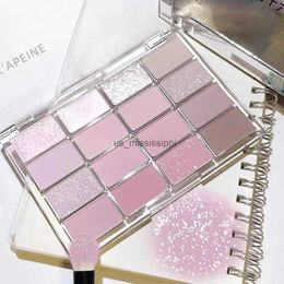 Eye Shadow 20-Color Korean Eyeshadow Palette Matte Pearlescent Low Saturation Long Lasting Brown Pink Glitter Eye Shadow Eye Makeup PaletteL2403