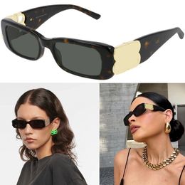 Designers fashionable small frame rectangular BB0096S sunglasses for womens luxury glasses high quality Colour changing lenses oversized letter legs with box