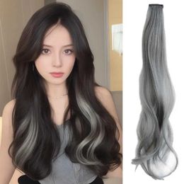 Synthetic Wigs Wig Piece Long Roll Design Hair 3pcs Womens Colored Long Curly Hair Set Natural Look High for Long-lasting 240328 240327