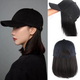 Pack ONYX 8inch Short Baseball Cap Synthetic BOB Wig Hair Naturally Connect Adjustable Cap Wig For Women Outdoors Size Adjustable
