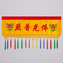 Decorative Figurines 1-6 Meter Banner With Buddha's Tools Light Illuminating Hall Embroidery Decoration