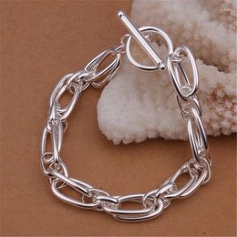 Charm Bracelets Style 925 Sterling Silver Geometric Multi-circle Women's Exquisite Bracelet Wedding Engagement Party Jewellery