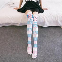 Women Socks Style Kawaii Lolita Velvet Stockings Over Knee Sexy Thigh Stocking Cute Novelty High Game Cosplay Accessories