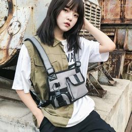 Waist Bags Unisex Chest Rig Bag Adjustable Nylon Tactical Shoulder Hip Hop Packs Travel Casual Multifunctional Vest